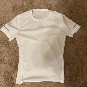 Small White Adidas Workout/Running Shirt